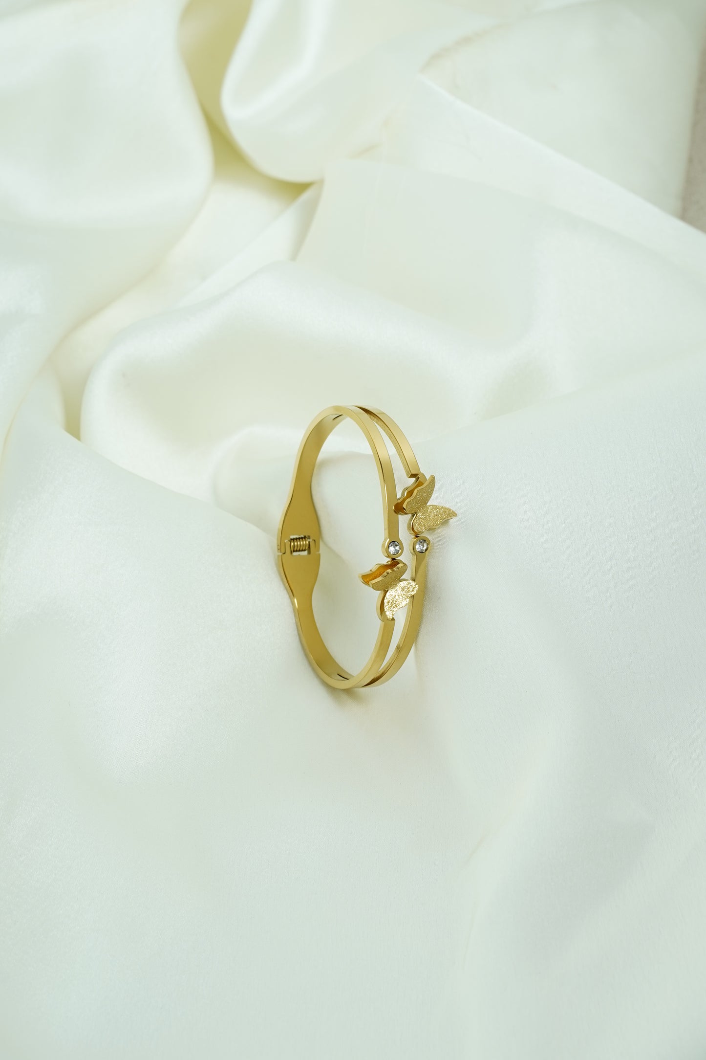 Two stone butterflies Gold