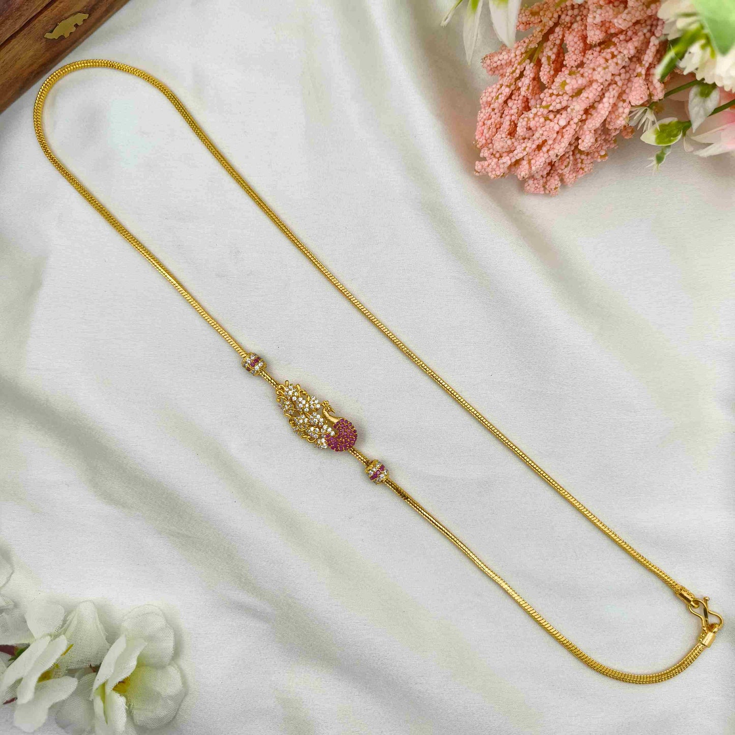 Royal ruby Peacock mop chain