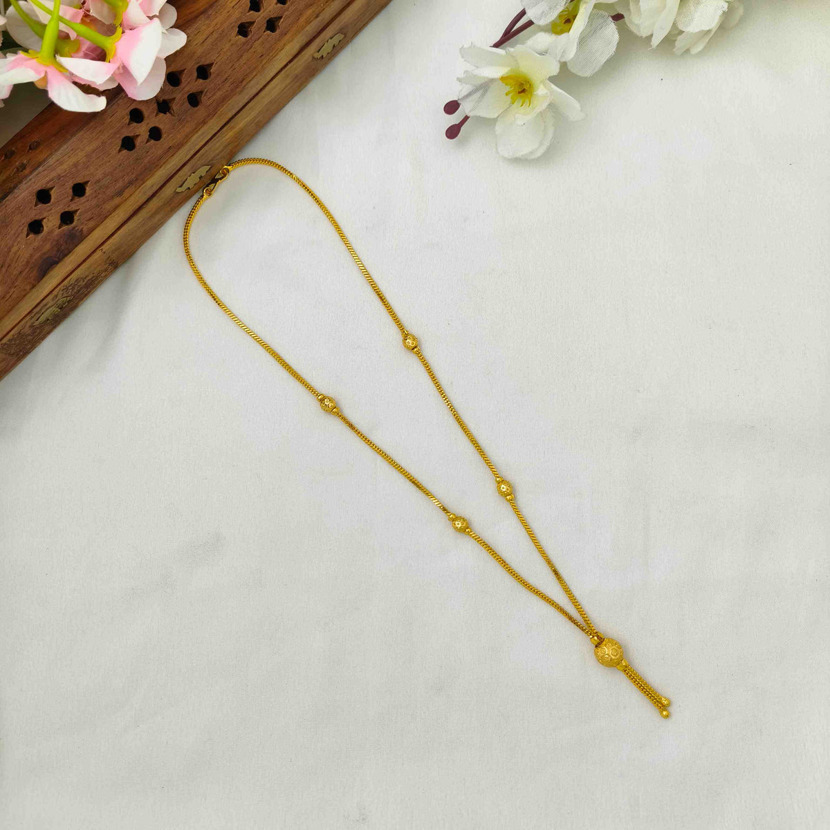 Turkish gold ball chain