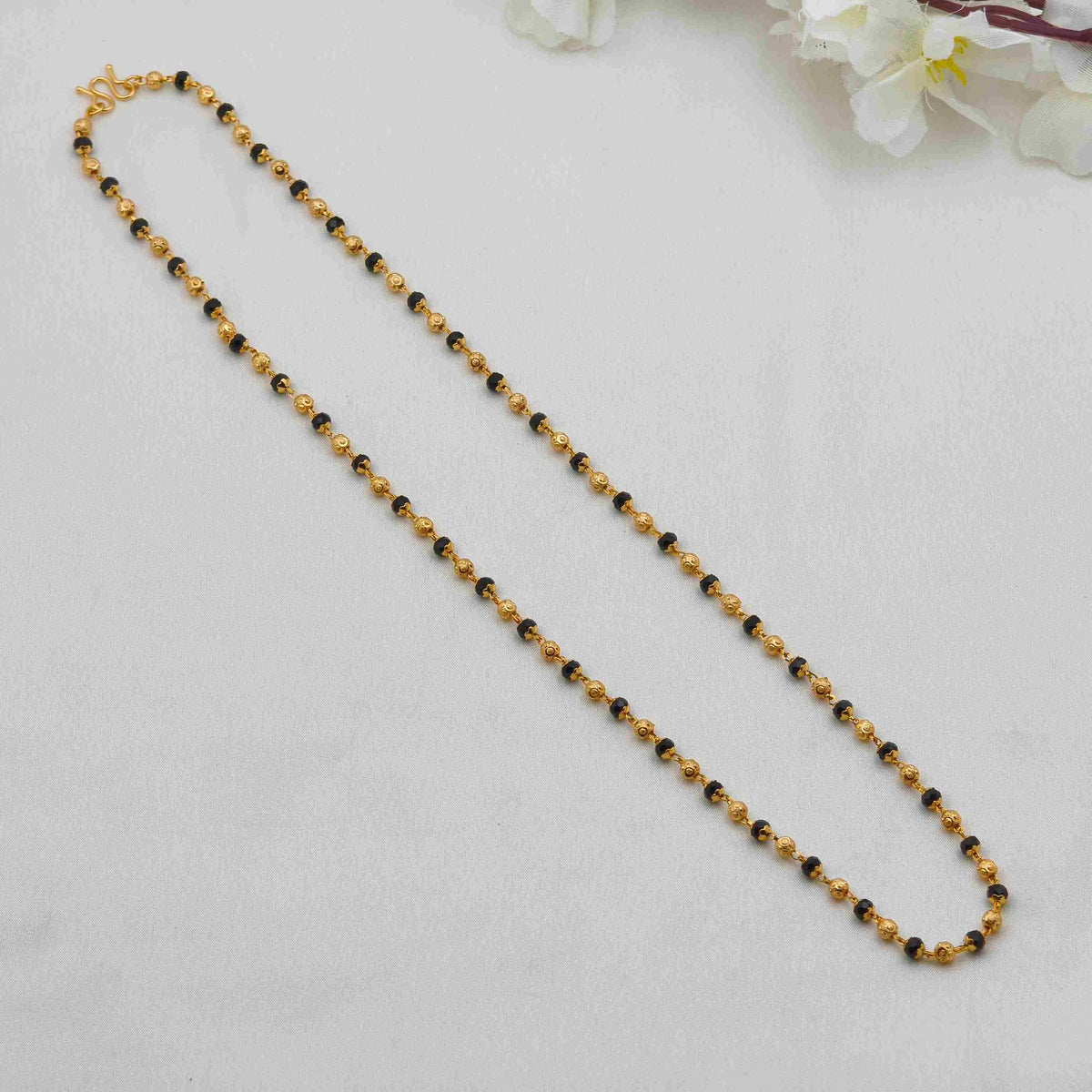 Fancy Black beads chain