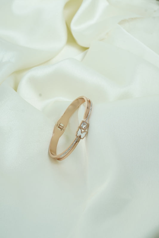 Stone Butterfly rose gold