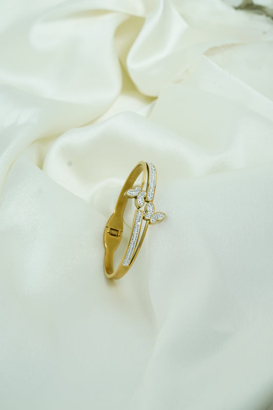 White butterfly gold