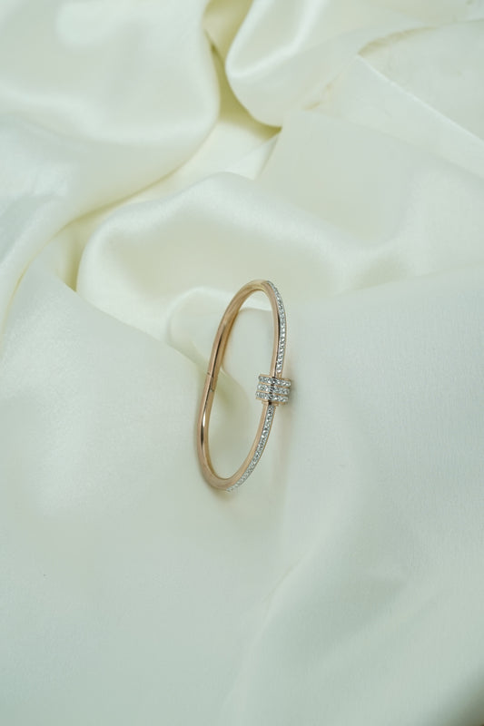 Spiral rose gold