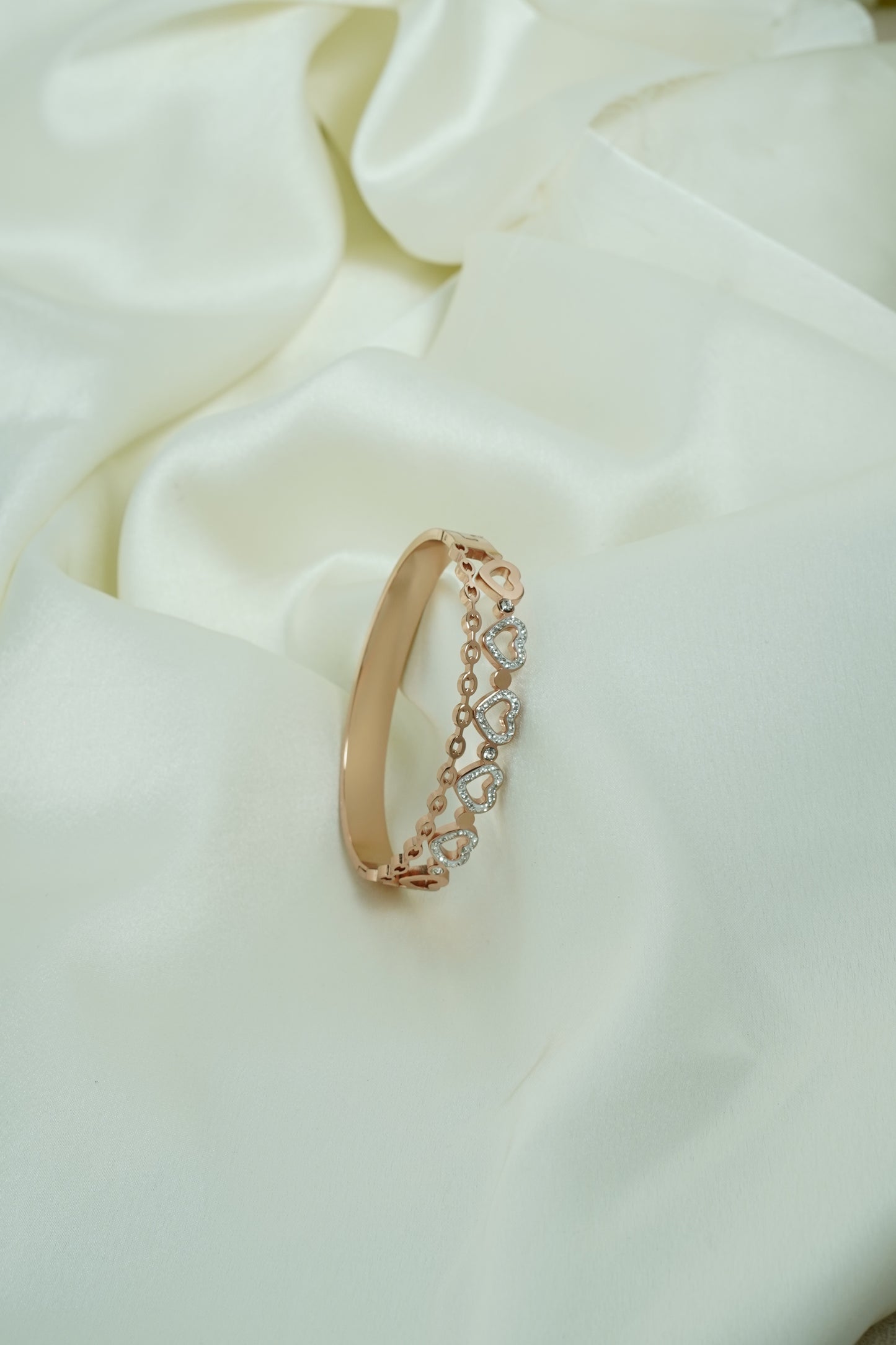 Multi Heart rose gold