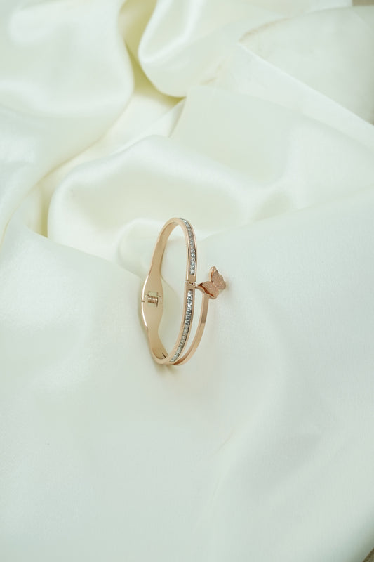 Flying Butterfly rose gold