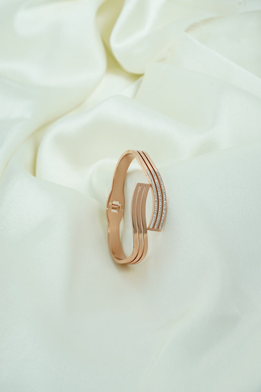 Criss Cross rose gold