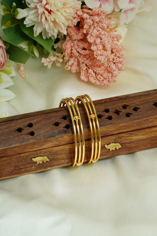 Three layer ball bangle