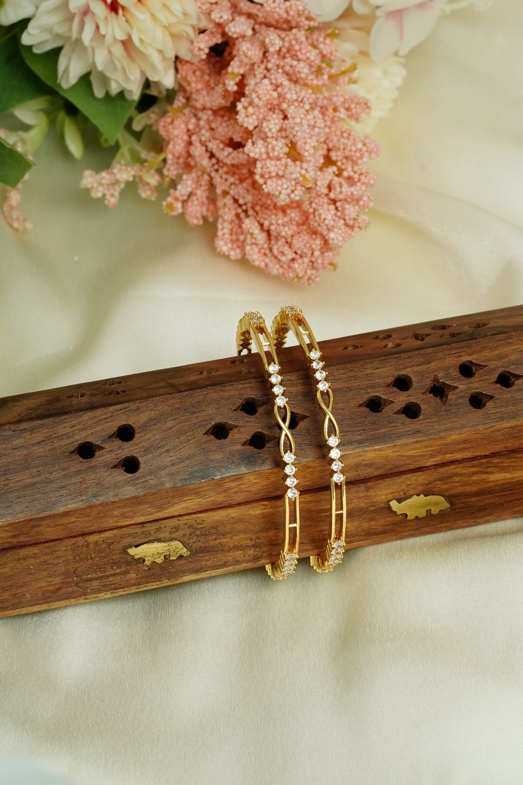 Infinity diamond kids bangle