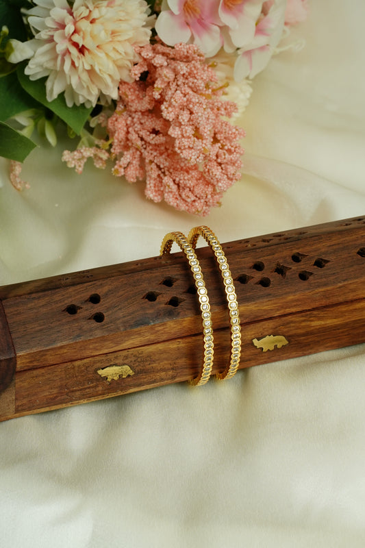 Uncut diamond bangle