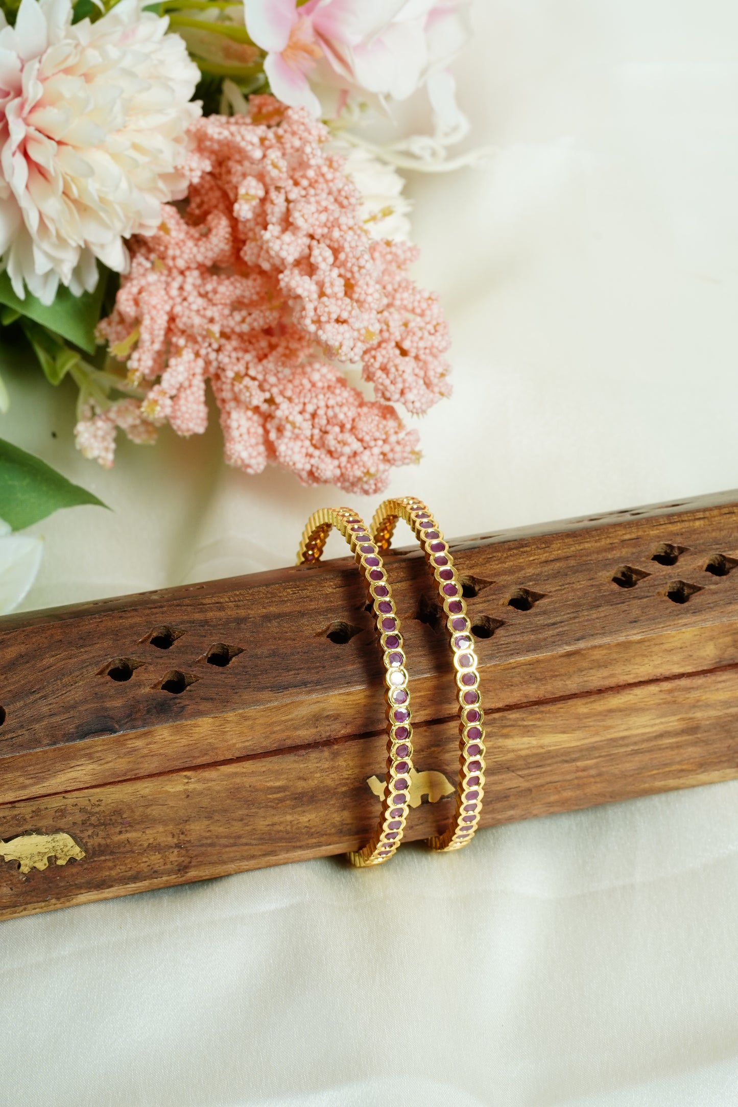 Ruby cut bangle
