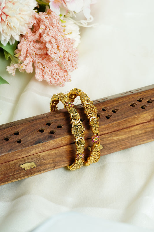 Elephant lakshmi bangle