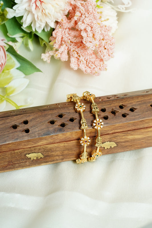 Flower with lakshmi bangle