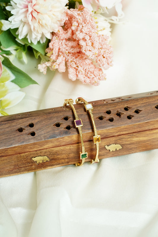 Navaratna square bangle