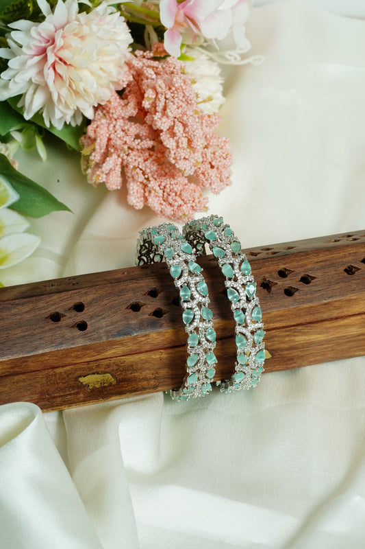 Pastel drop stone bangle