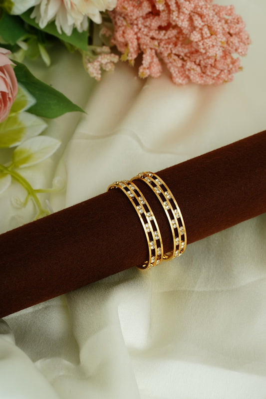 Two Layer Two Stone Baby Bangle