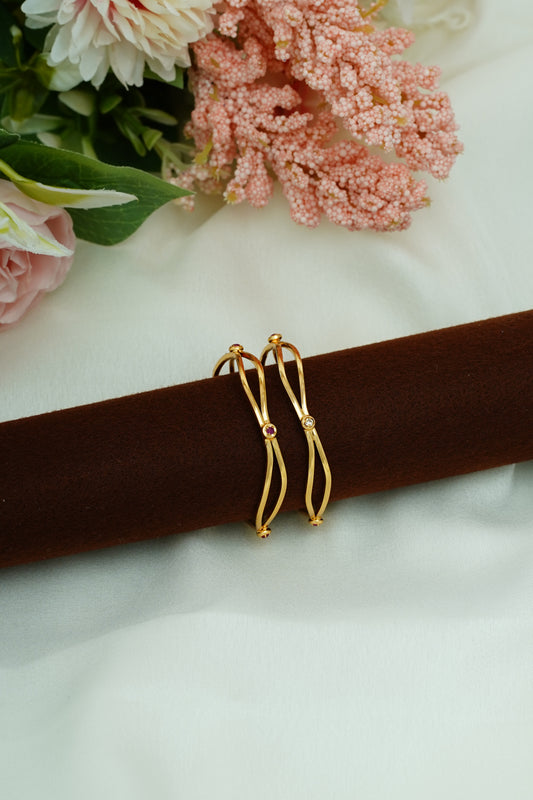Multi stone neli baby bangle