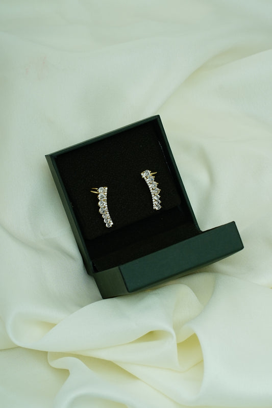 Two stone earcuff