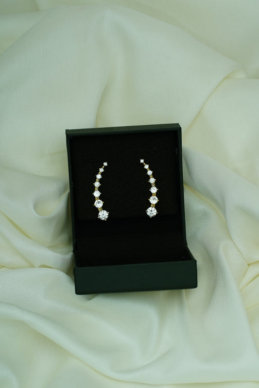 Diamond drop earcuff