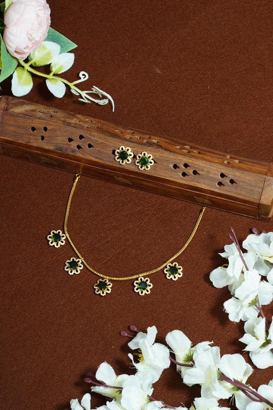Green flower hanging
