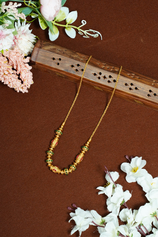 Aura gold ball chain