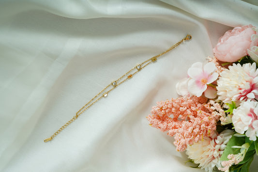 Bold heart bracelet