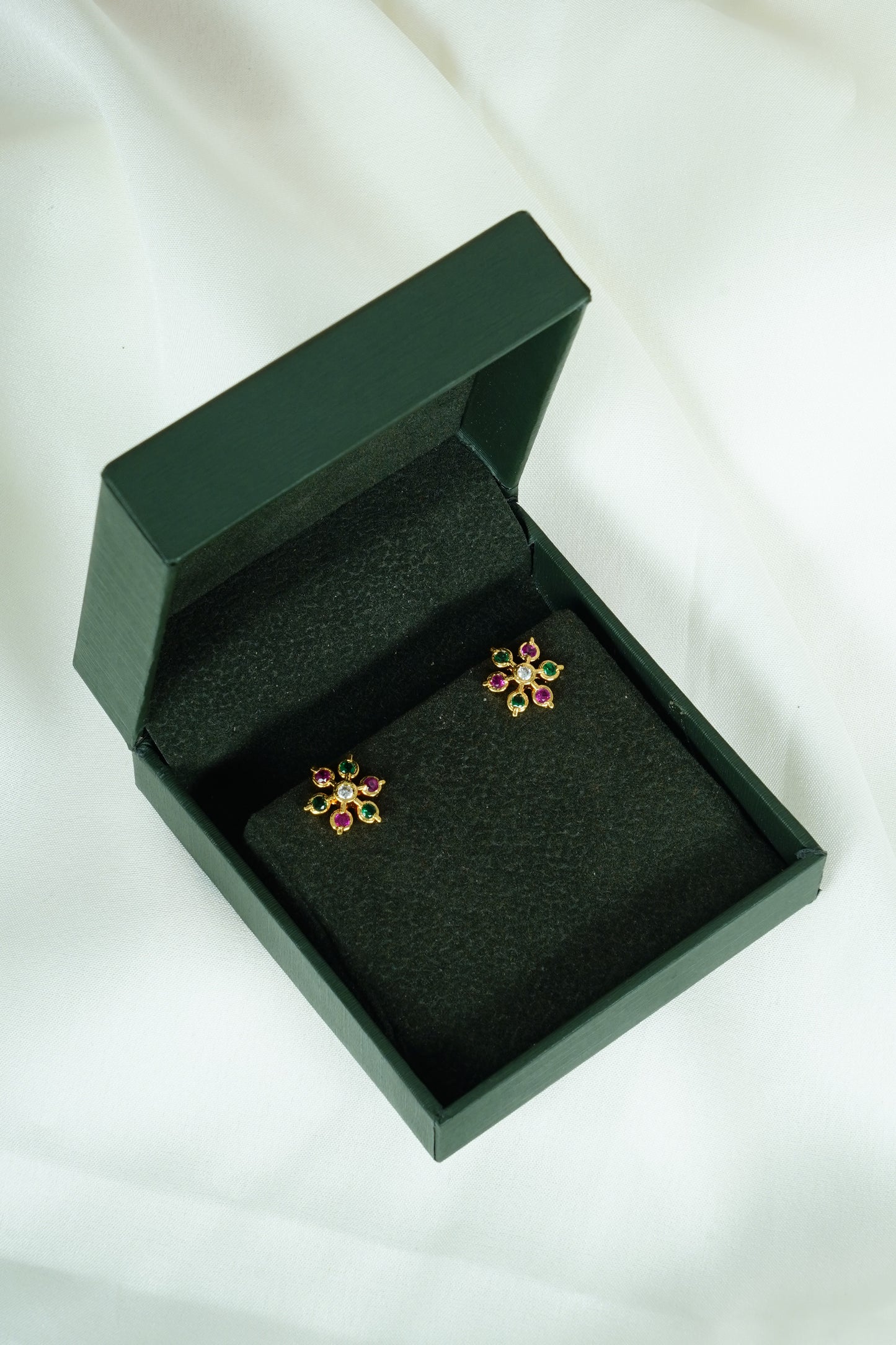 Seven stone multi color diamond