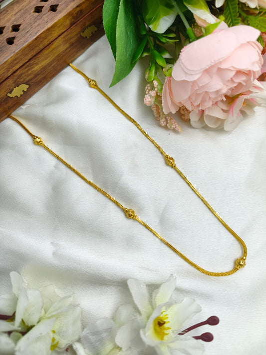Five ball gold chain