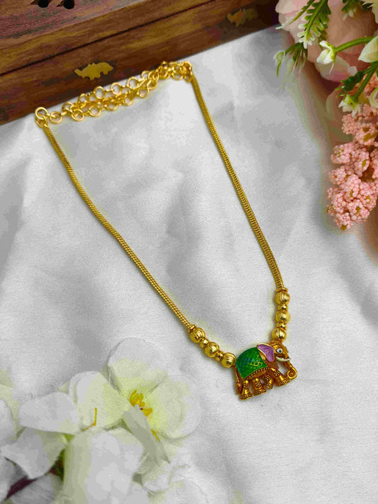 Elite enamel necklace