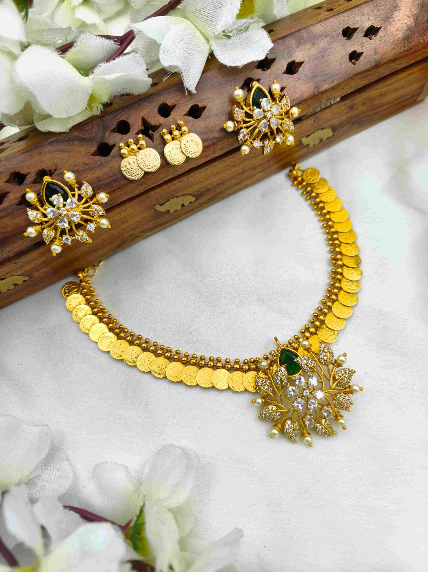 2 way Royal green necklace