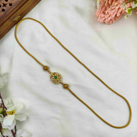 Classic green peacock mop chain