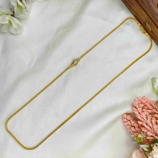 Single ball diamond mop chain
