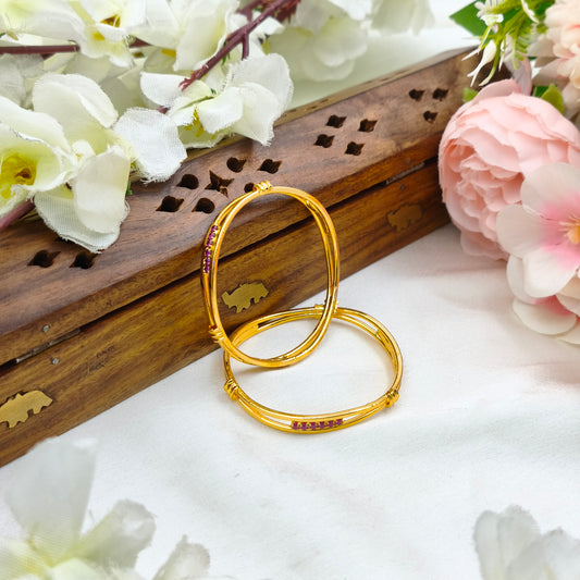 Ruby joint wave kids bangle