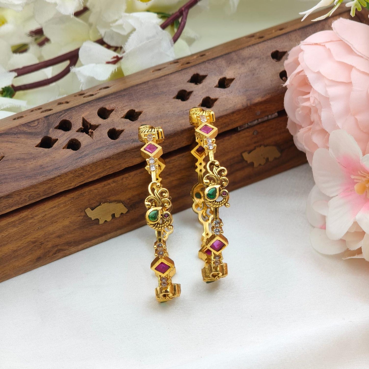 Cute peacock kids bangle