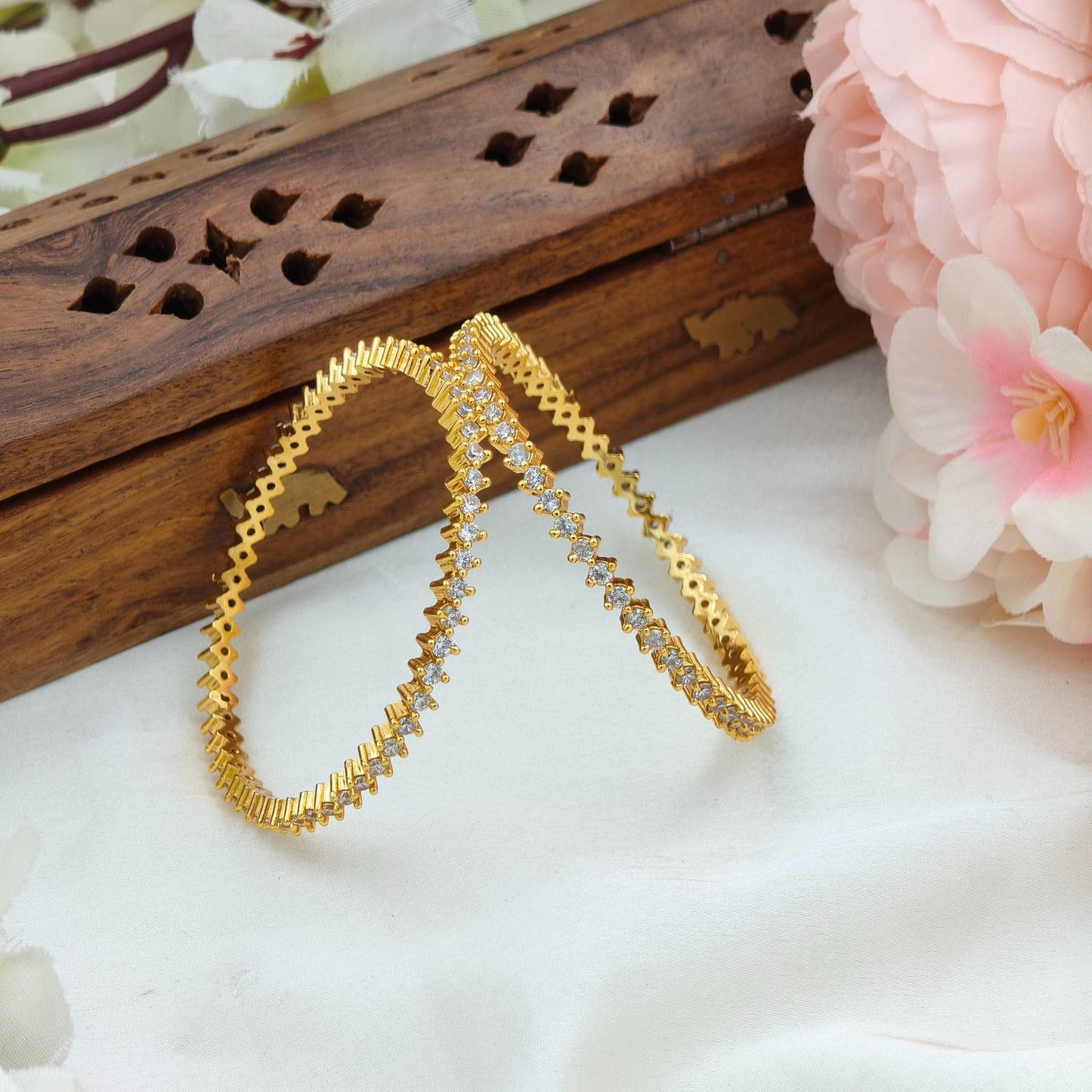 Real diamond kids bangle