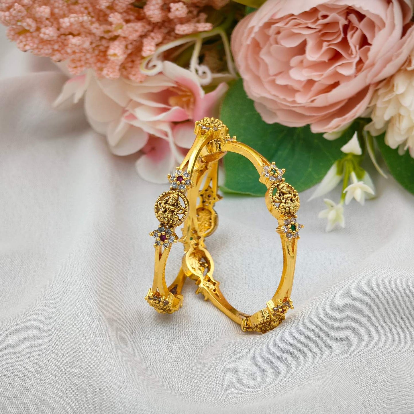 Nakshi 2 flower kids bangle