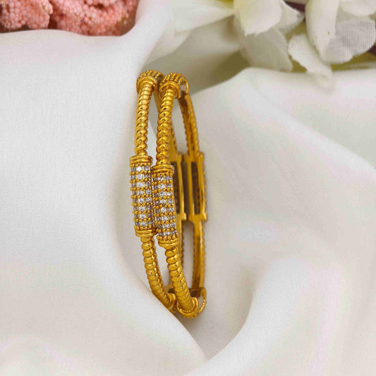 Spiral Diamond Kids Bangle