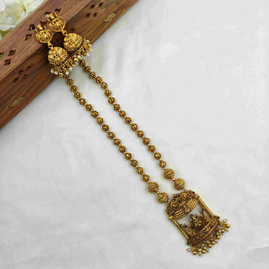 Bold ball lakshmi necklace