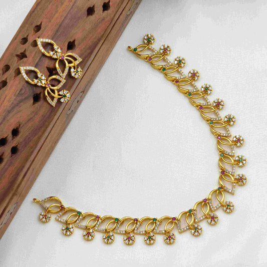 Glow Multi stone necklace