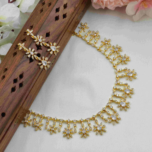 CJ stone diamond necklace