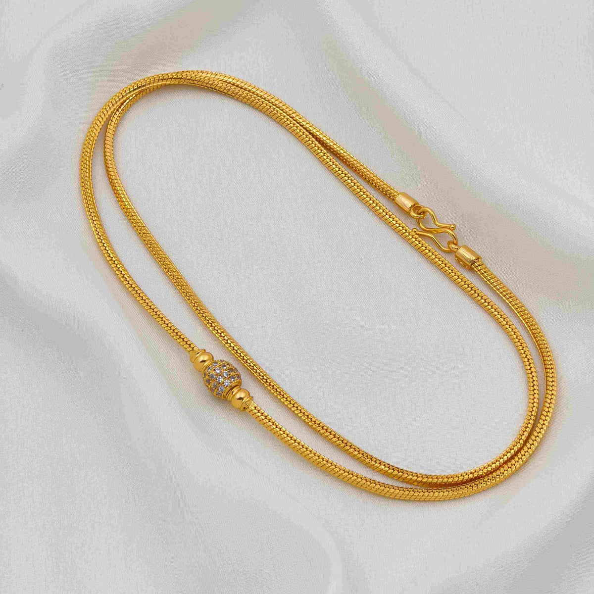 Single diamond ball mop chain