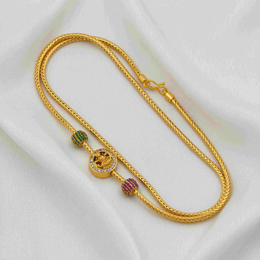 Laxmi with multi ball mop chain