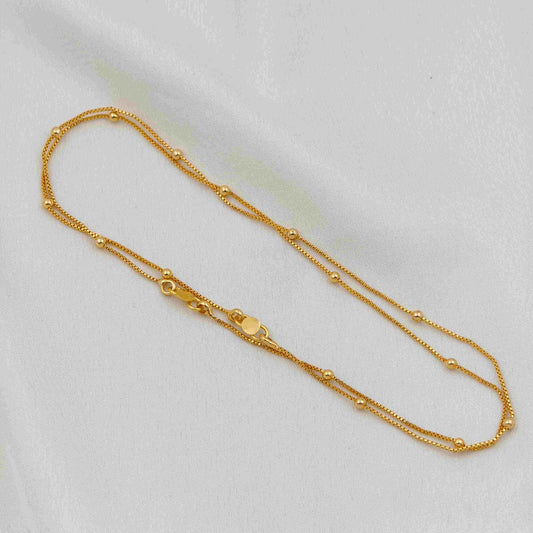 Plain ball Anklet ( free size)