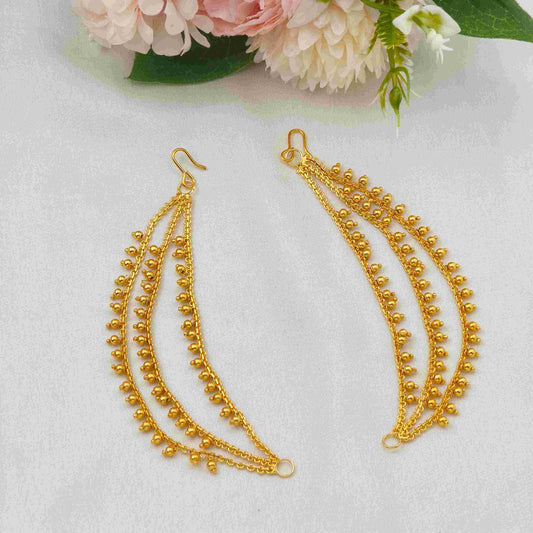 Three Line Gold Beads Matal
