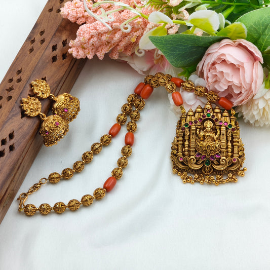 Coral Lakshmi Haaram