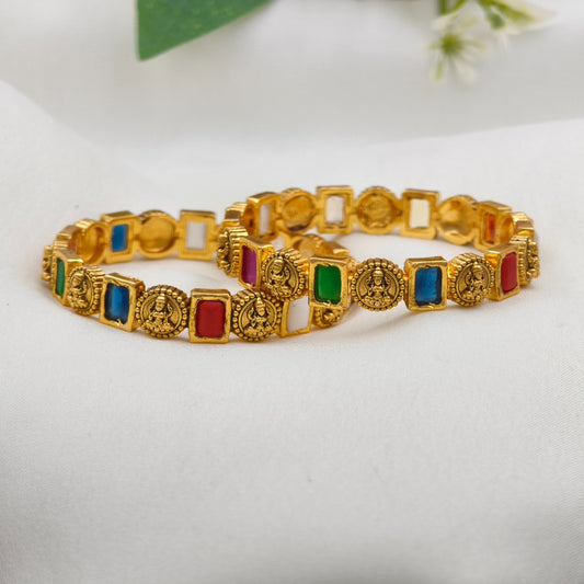 Navarathna Coin Kids Bangle