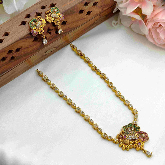 Butterfly diamond necklace