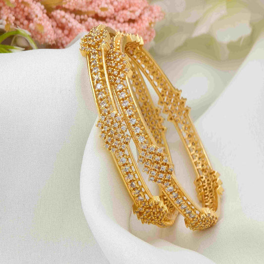 Full stone diamond bangle