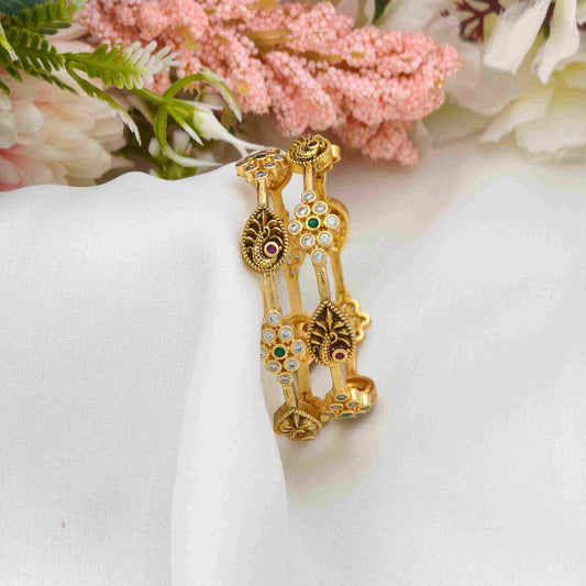 Feather peacock flora  kids bangle